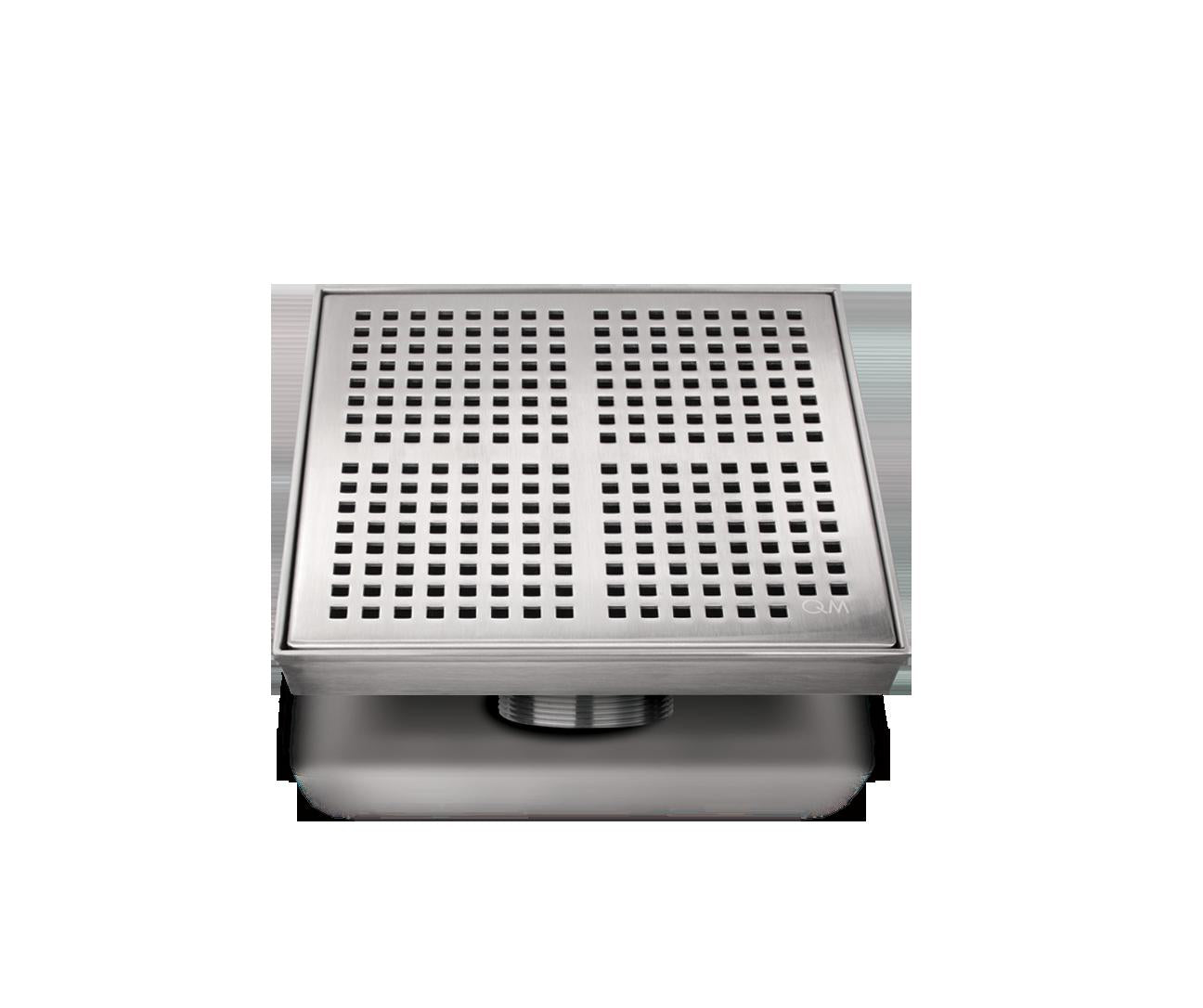 QM Drains 33.200.08HF ST Delmar Series Kai Center Drain 8" High Flow 3" Outlet