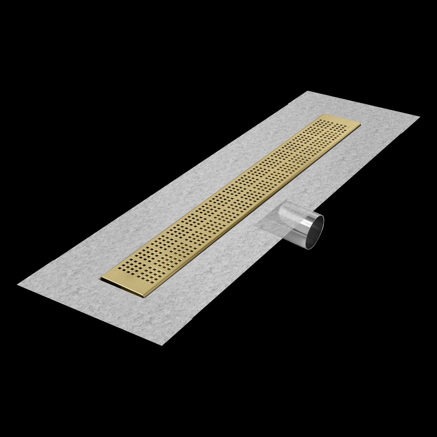 QM Drains 33.200.24FSO Delmar Series 24" Standard Length Side Outlet Linear Drain