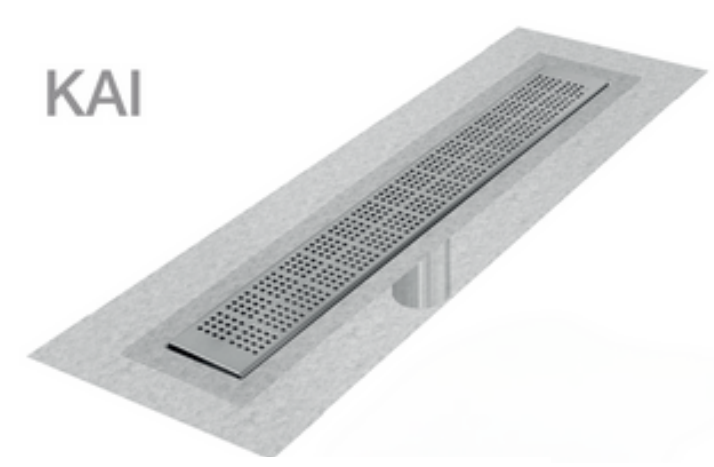 QM Drains 33.200.36F Delmar Series 36" Standard Length Flange Edge Linear Drain