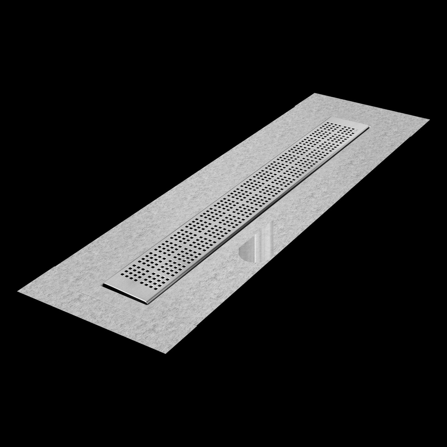 QM Drains 33.200.24F Delmar Series 24" Standard Length Flange Edge Linear Drain