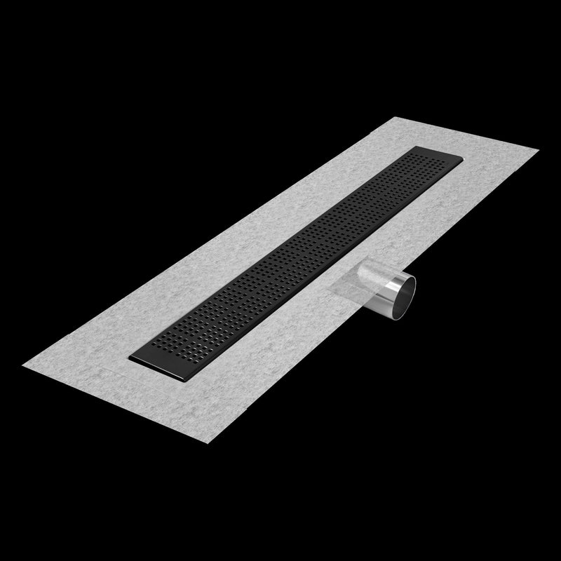 QM Drains 33.200.48FSO Delmar Series 48" Standard Length Side Outlet Linear Drain - Parent