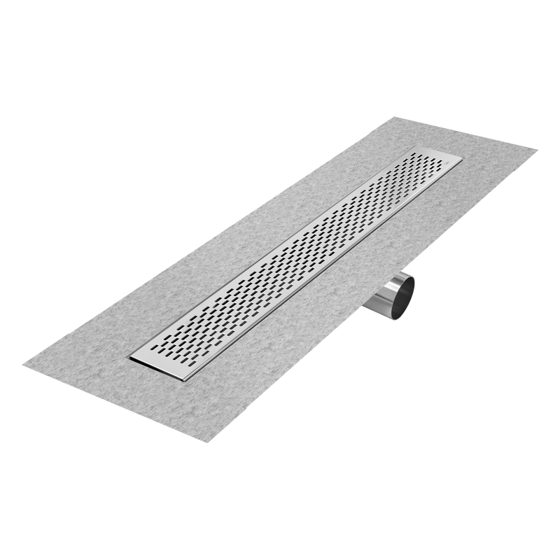 QM Drains 33.300.24FSO Delmar Series 24" Standard Length Side Outlet Linear Drain