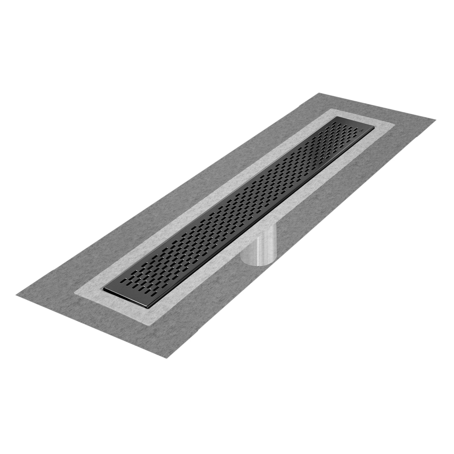 QM Drains 33.300.28F Delmar Series 28" Standard Length Flange Edge Linear Drain - Parent