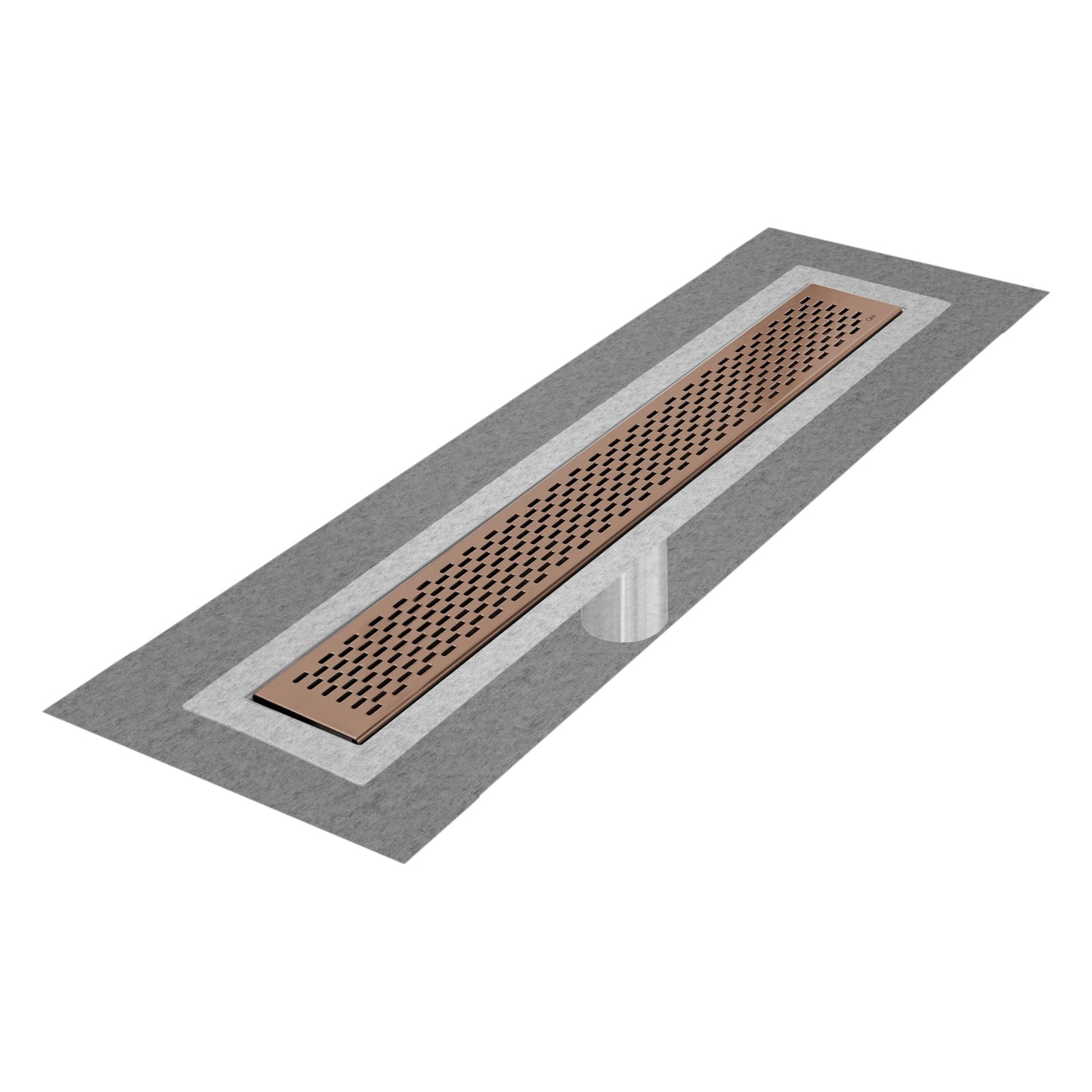 QM Drains 33.300.28F Delmar Series 28" Standard Length Flange Edge Linear Drain