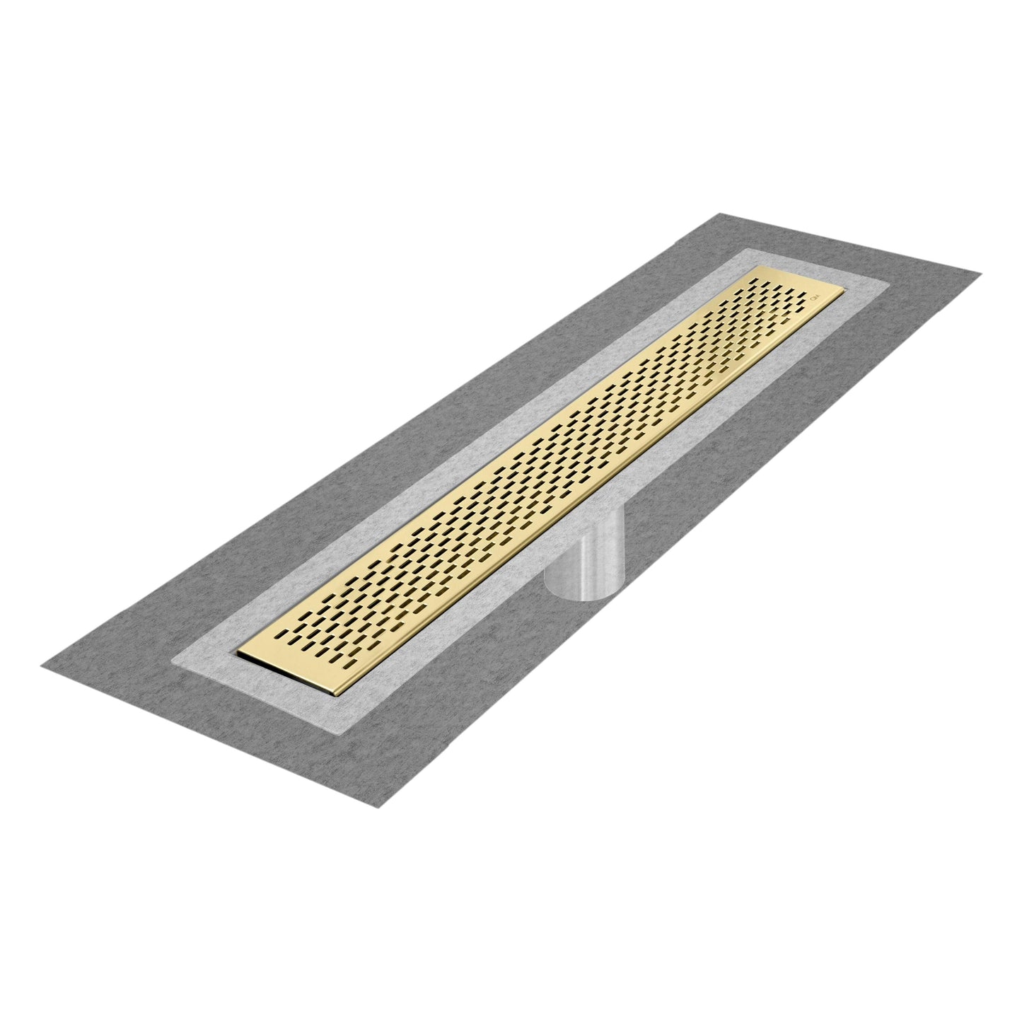 QM Drains 33.300.28F Delmar Series 28" Standard Length Flange Edge Linear Drain