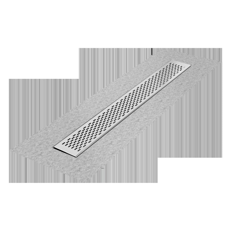 QM Drains 33.300.28F Delmar Series 28" Standard Length Flange Edge Linear Drain