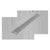 QM Drains 33.300.28F Delmar Series 28" Standard Length Flange Edge Linear Drain