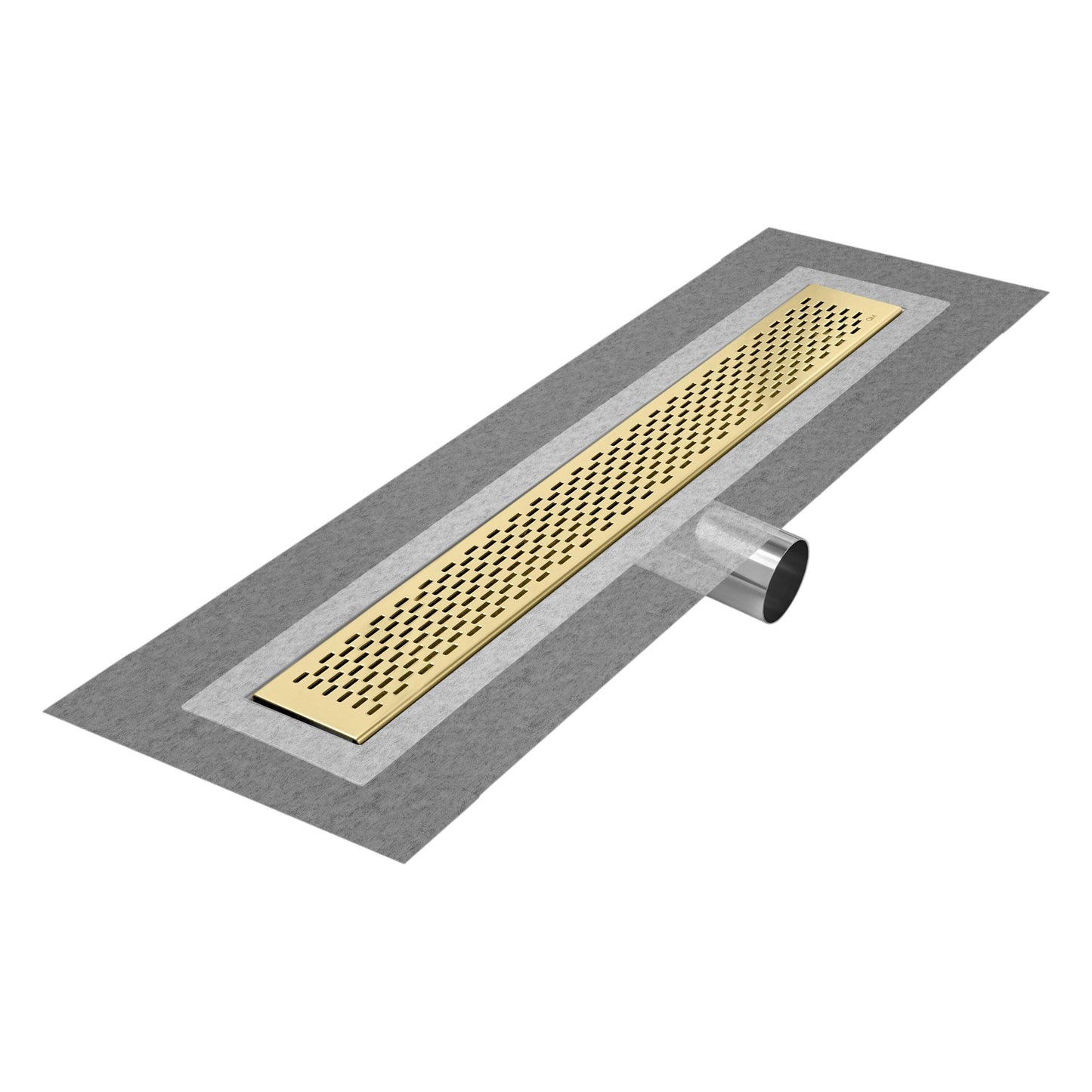 QM Drains 33.300.32FSO Delmar Series 32" Standard Length Side Outlet Linear Drain