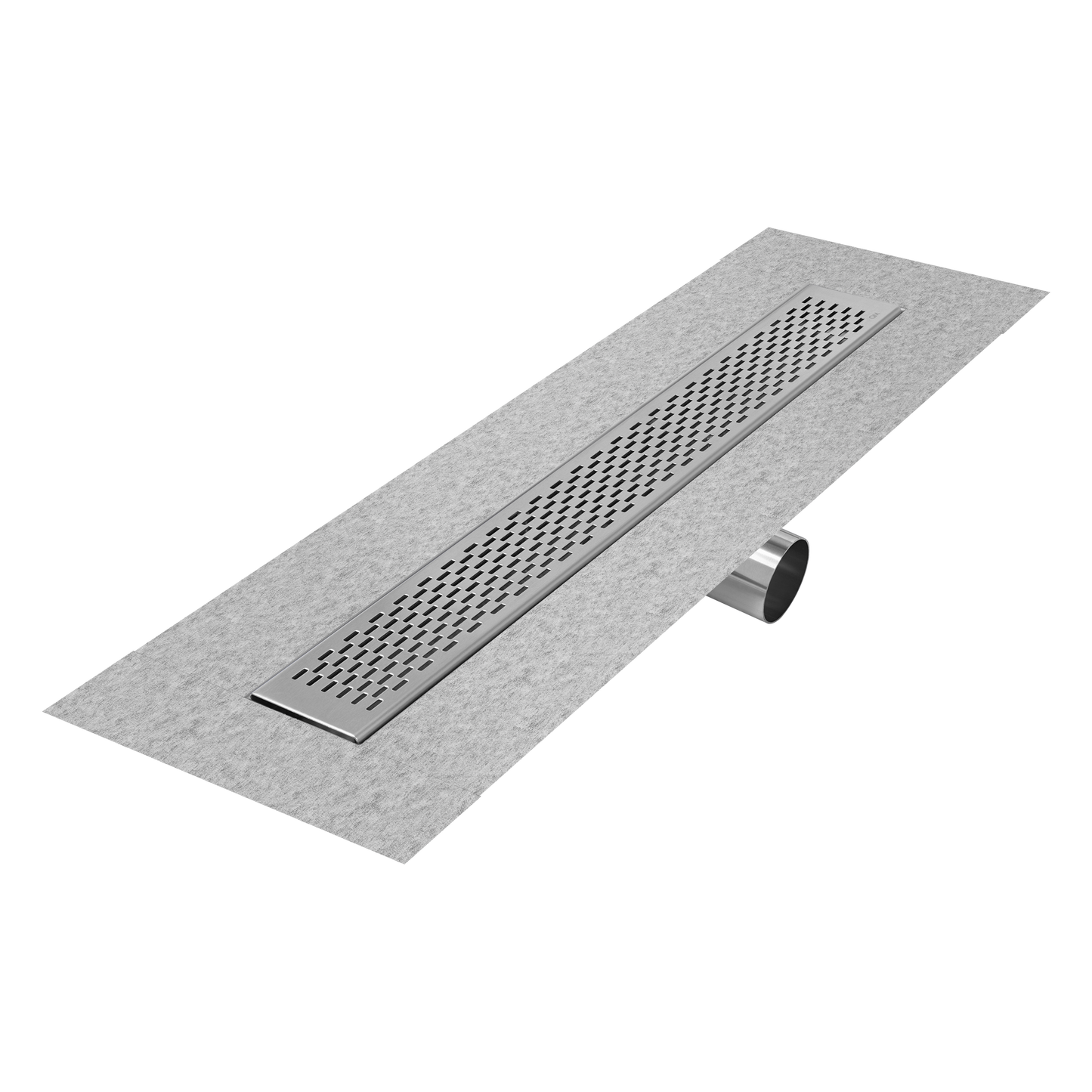 QM Drains 33.300.48FSO Delmar Series 48" Standard Length Side Outlet Linear Drain