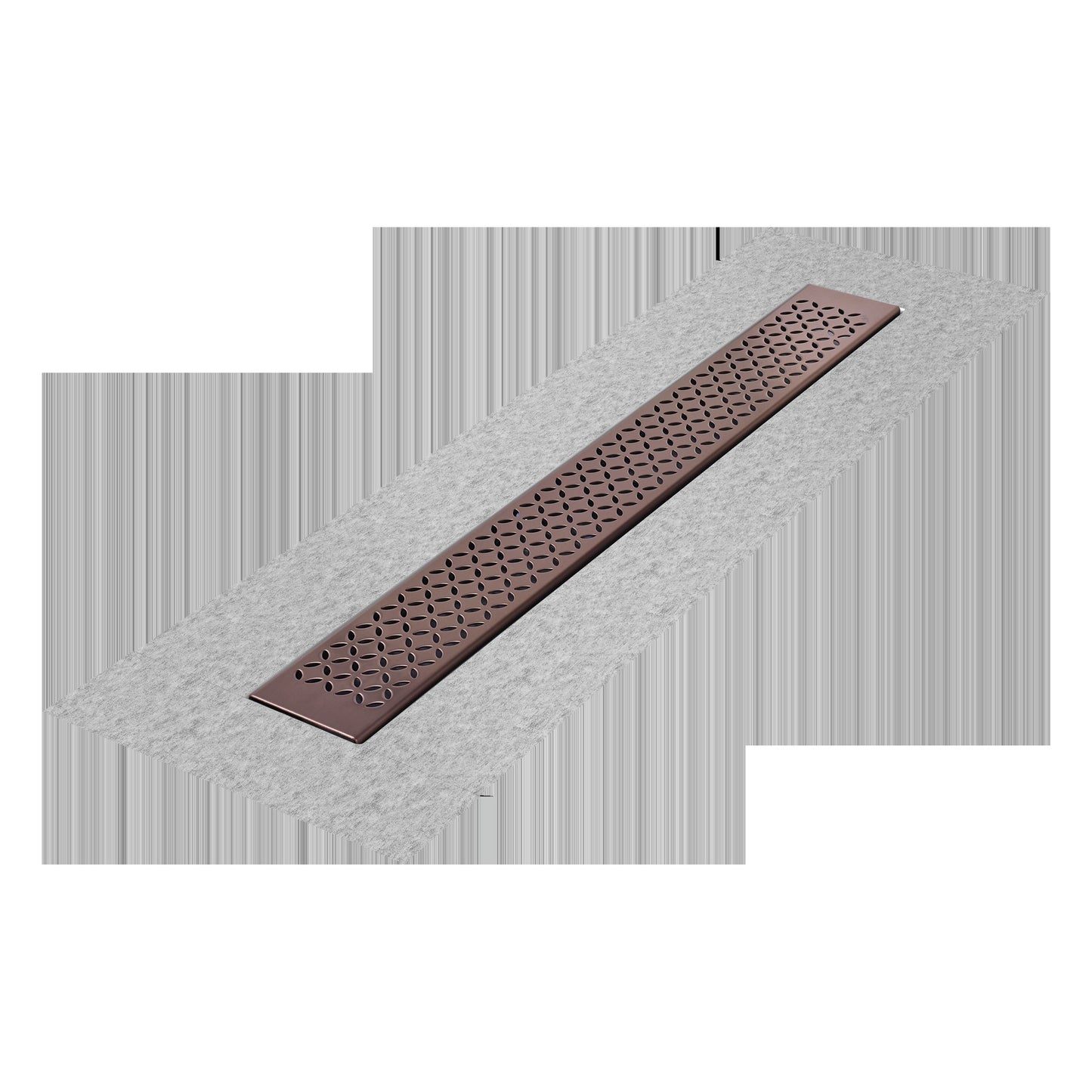 QM Drains 33.400.58F Delmar Series 58" Standard Length Flange Edge Linear Drain