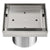 QM Drains 33.500.04 Delmar Series Mist (Tile-In) Line 4" Square Drain
