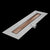 QM Drains 33.500.36FSO Delmar Series 36" Standard Length Side Outlet Linear Drain Mist (Tile-In) Line