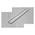 QM Drains 33.500.36F Mist (Tile-In) Line Delmar Series 36" Standard Length Flange Edge Linear Drain - Parent