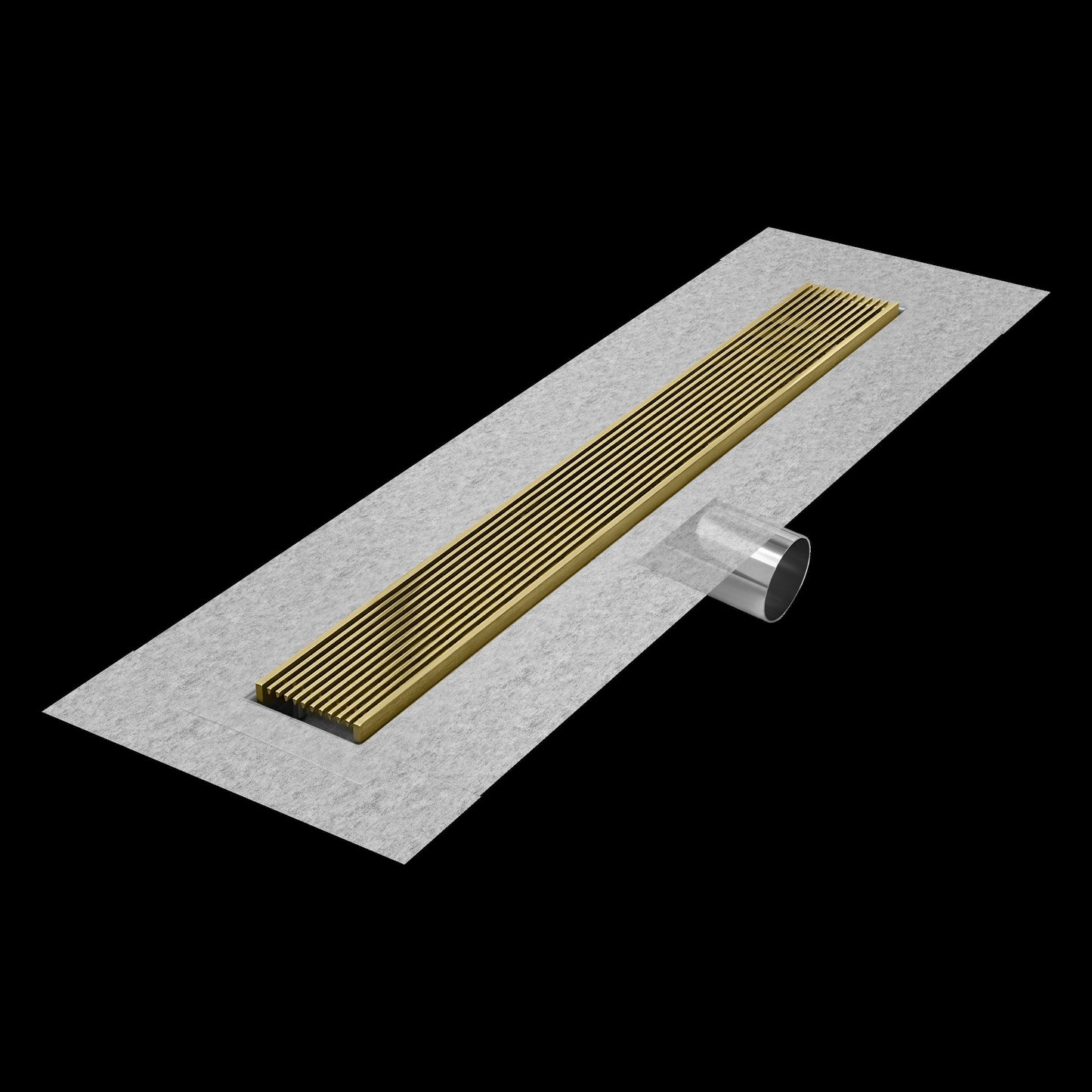 QM Drains 33.700.28FSO Delmar Series 28" Standard Length Side Outlet Linear Drain