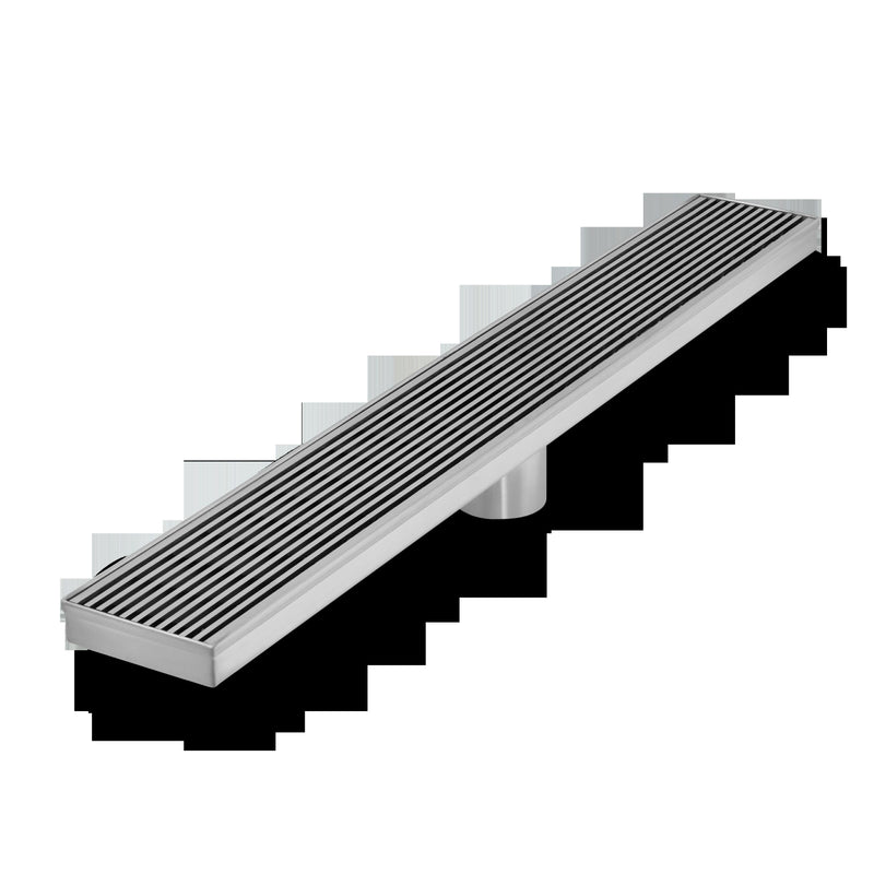 QM Drains 33.700.28 Delmar Series 28" Standard Length Plain Edge Linear Drain