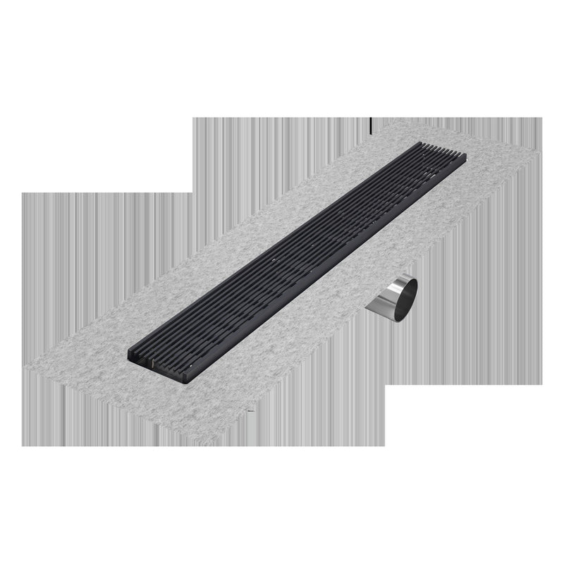 QM Drains 33.700.36FSO Delmar Series 36" Standard Length Side Outlet Linear Drain - Parent