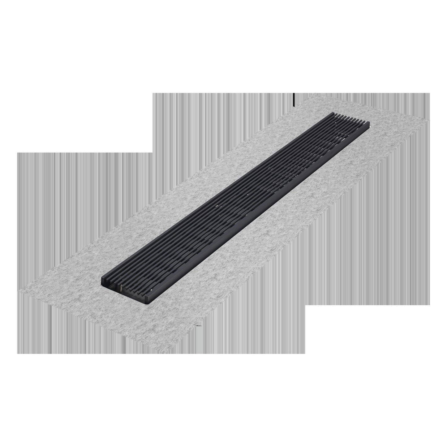 QM Drains 33.700.58F Delmar Series 58" Standard Length Flange Edge Linear Drain - Parent