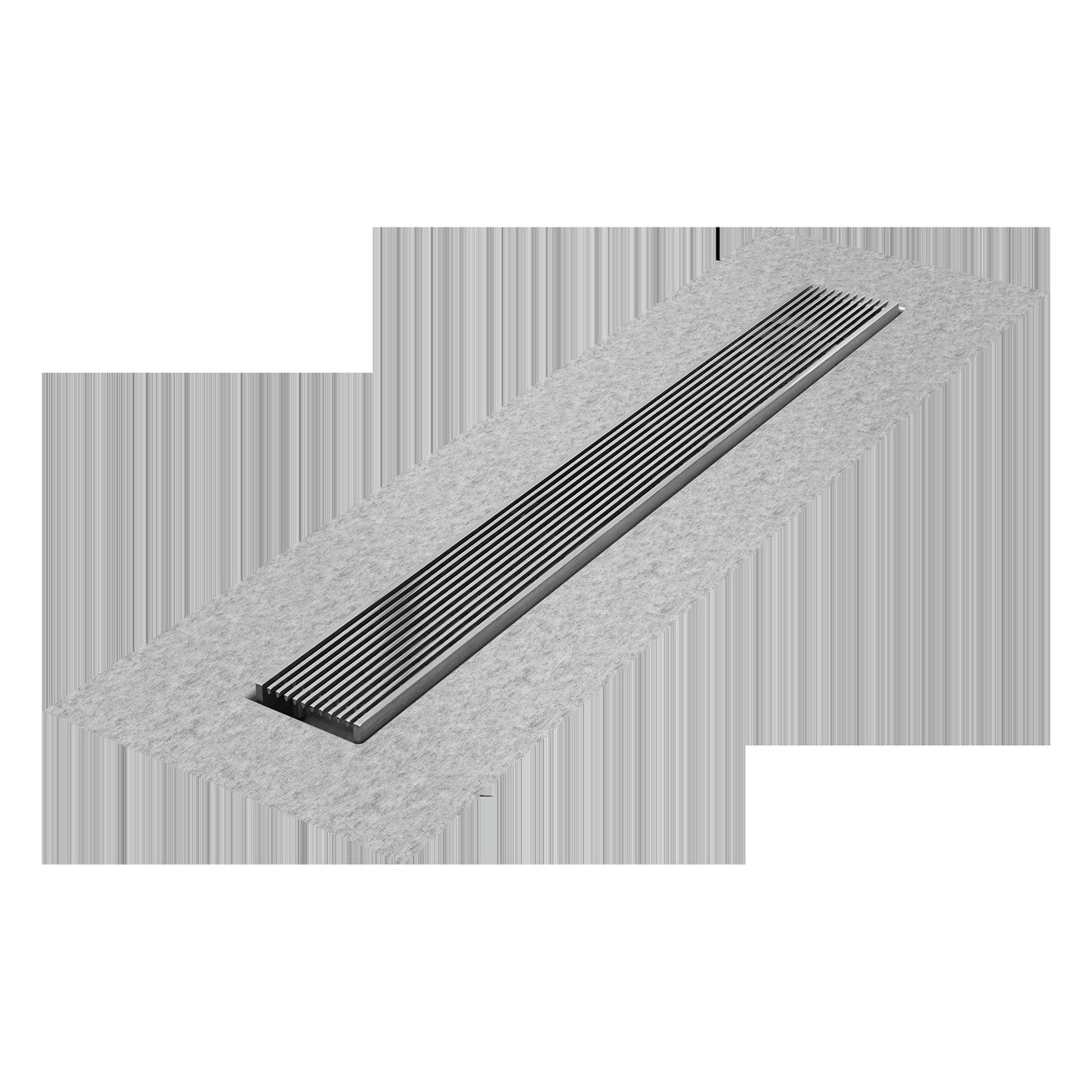 QM Drains 33.700.58F Delmar Series 58" Standard Length Flange Edge Linear Drain