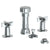 Watermark 34-4-DD3 Haley Deck Mounted 4-Hole Bidet
