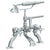Watermark 34-8.2-B9M Haley Deck Mounted Exposed Bath Set With Hand Shower