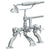 Watermark 34-8.2-S1 Haley Deck Mounted Exposed Bath Set With Hand Shower