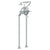Watermark 34-8.3-DD2 Haley Floor Standing Bath Set With Hand Shower