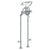 Watermark 34-8.3STP-B9M Haley Floor Standing Bath Set With Hand Shower & Shut-Off Valves