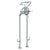 Watermark 34-8.3STP-DD2 Haley Floor Standing Bath Set With Hand Shower & Shut-Off Valves