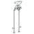 Watermark 34-8.3STP-DD3 Haley Floor Standing Bath Set With Hand Shower & Shut-Off Valves