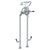 Watermark 34-8.3STP-H4 Haley Floor Standing Bath Set With Hand Shower & Shut-Off Valves