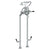 Watermark 34-8.3STP-H4 Haley Floor Standing Bath Set With Hand Shower & Shut-Off Valves