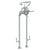Watermark 34-8.3STP-S1A Haley Floor Standing Bath Set With Hand Shower & Shut-Off Valves