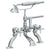 Watermark 34-8.2-DD3 Haley Deck Mounted Exposed Bath Set With Hand Shower