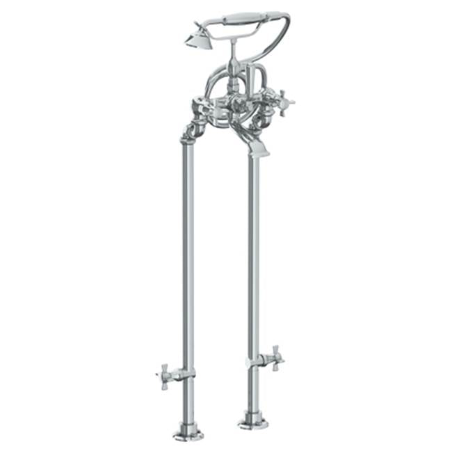 Watermark 34-8.3STP-B9M Haley Floor Standing Bath Set With Hand Shower & Shut-Off Valves