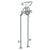 Watermark 34-8.3STP-DD3 Haley Floor Standing Bath Set With Hand Shower & Shut-Off Valves