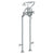 Watermark 34-8.3STP-S1 Haley Floor Standing Bath Set With Hand Shower & Shut-Off Valves
