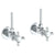 Watermark 34-MAS1-B9M Haley Lavatory Angle Stop Kit -1/2" Compression X 3/8" Od Compression