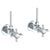 Watermark 34-MAS1-S1 Haley Lavatory Angle Stop Kit -1/2" Compression X 3/8" Od Compression