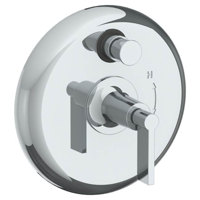 Watermark 34-P90-DD2 Haley Wall Mounted Pressure Balance Shower Trim With Diverter 7" Diameter