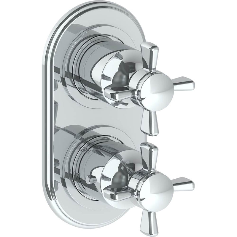 Watermark 34-T25-B9M Haley Wall Mounted Mini Thermostatic Shower Trim With Built-In Control 3-1/2" X 6-1/4".