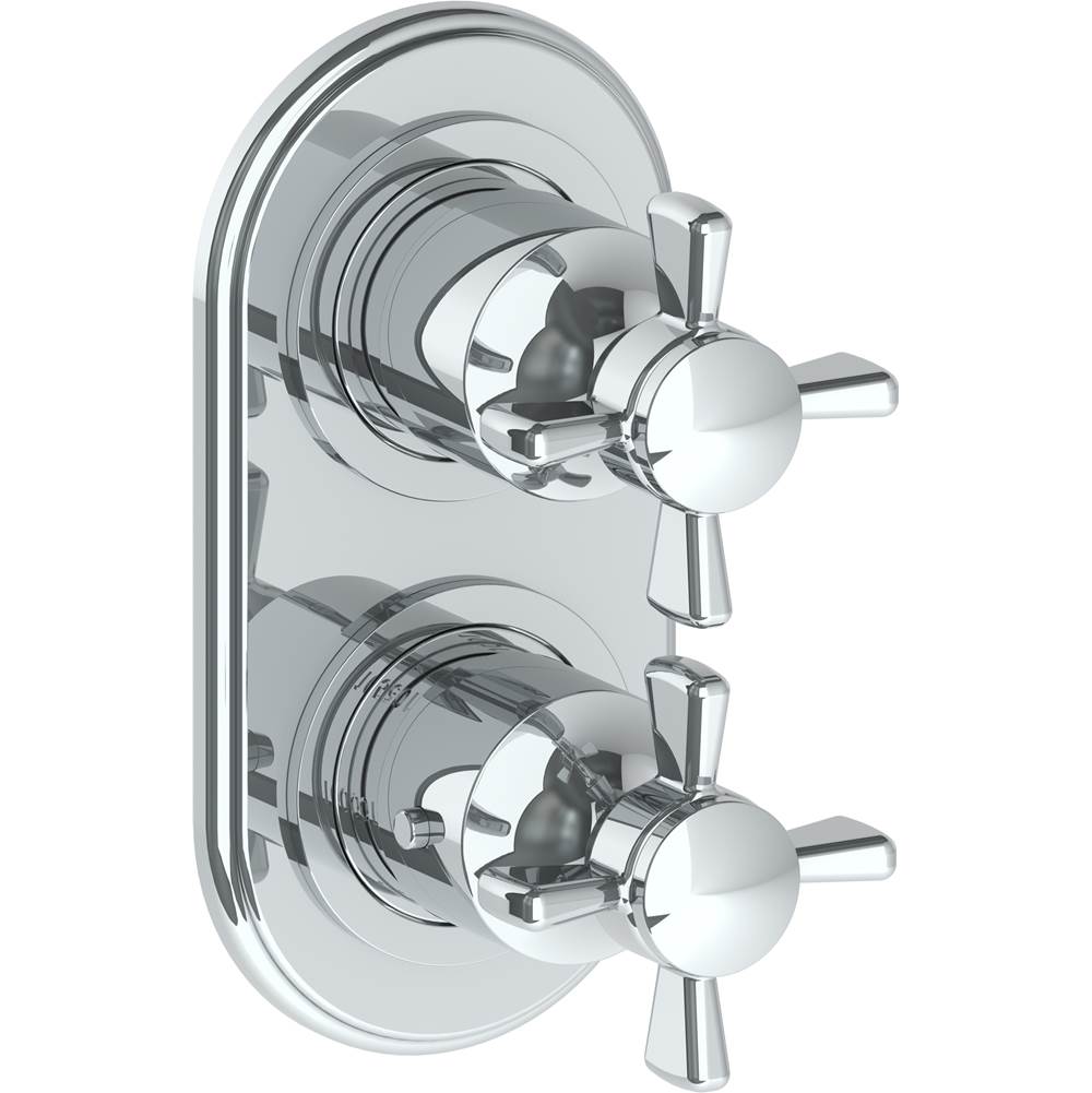 Watermark 34-T25-B9M Haley Wall Mounted Mini Thermostatic Shower Trim With Built-In Control 3-1/2" X 6-1/4". - Parent