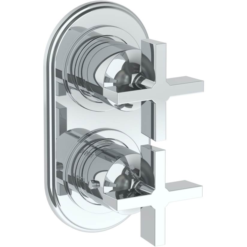 Watermark 34-T25-DD3 Haley Wall Mounted Mini Thermostatic Shower Trim With Built-In Control 3-1/2" X 6-1/4".