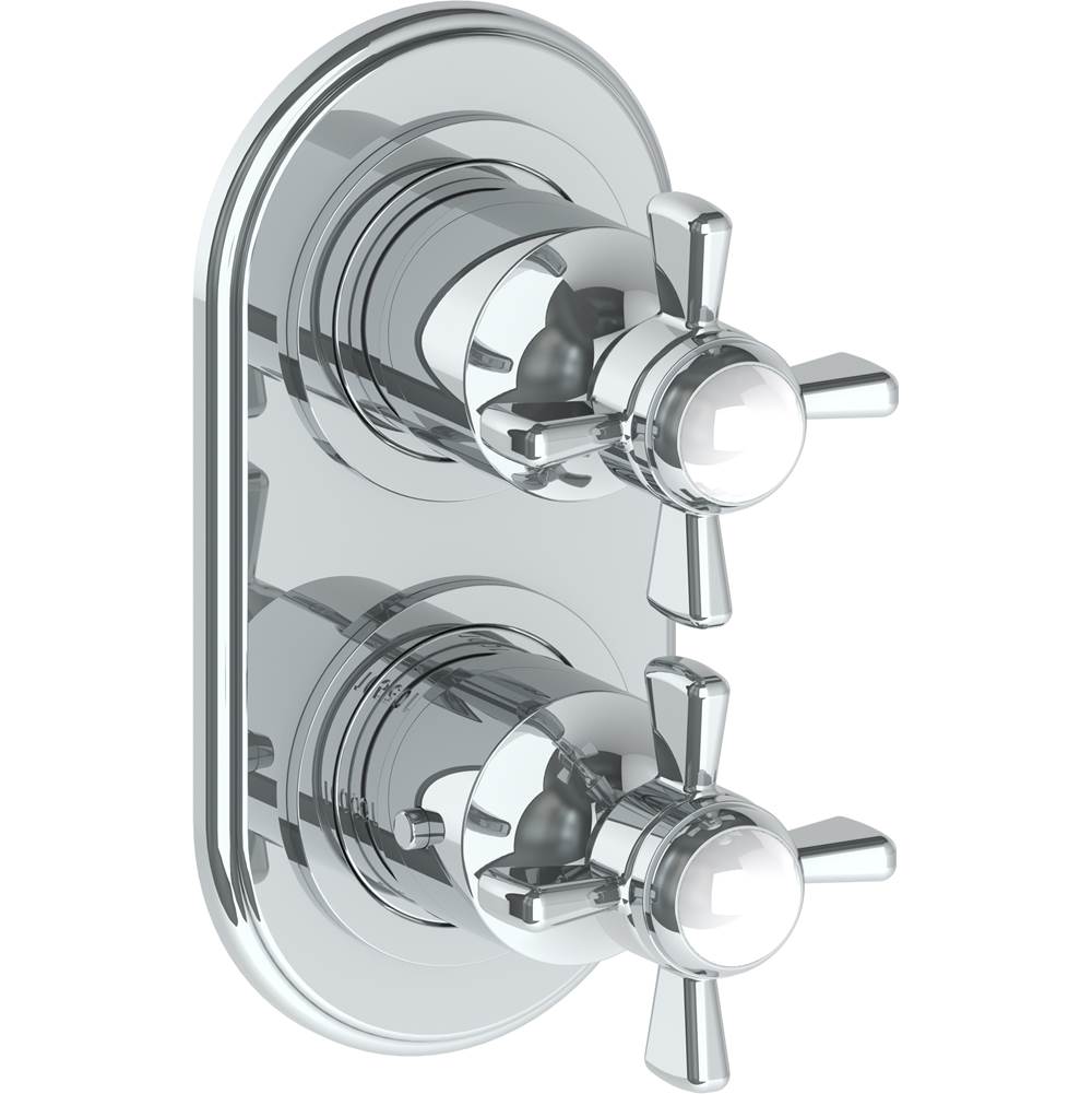 Watermark 34-T25-S1 Haley Wall Mounted Mini Thermostatic Shower Trim With Built-In Control 3-1/2" X 6-1/4". - Parent