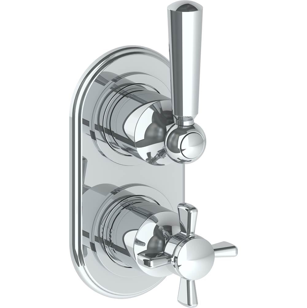 Watermark 34-T25-S1A Haley Wall Mounted Mini Thermostatic Shower Trim With Built-In Control 3-1/2" X 6-1/4". - Parent