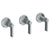 Watermark 34-WTR3-DD2 Haley Wall Mounted 3-Valve Shower Trim