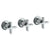 Watermark 34-WTR3-DD3 Haley Wall Mounted 3-Valve Shower Trim