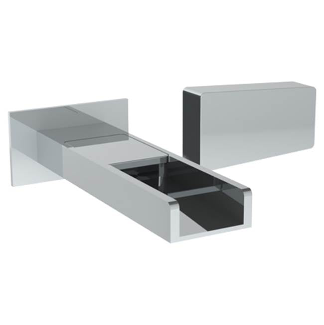 Watermark 35-1.2WF-ED1 Edge Wall Mounted 2 Hole Waterfall Lavatory Set With 6 3/8" Oa Spout