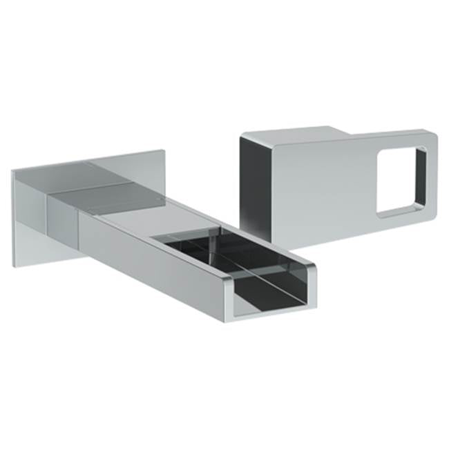 Watermark 35-1.2WF-ED2 Edge Wall Mounted 2 Hole Waterfall Lavatory Set With 6 3/8" Oa Spout