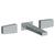 Watermark 35-2.2-ED1 Edge Wall Mounted 3 Hole Lavatory Set With 7 1/8" CTC  Spout