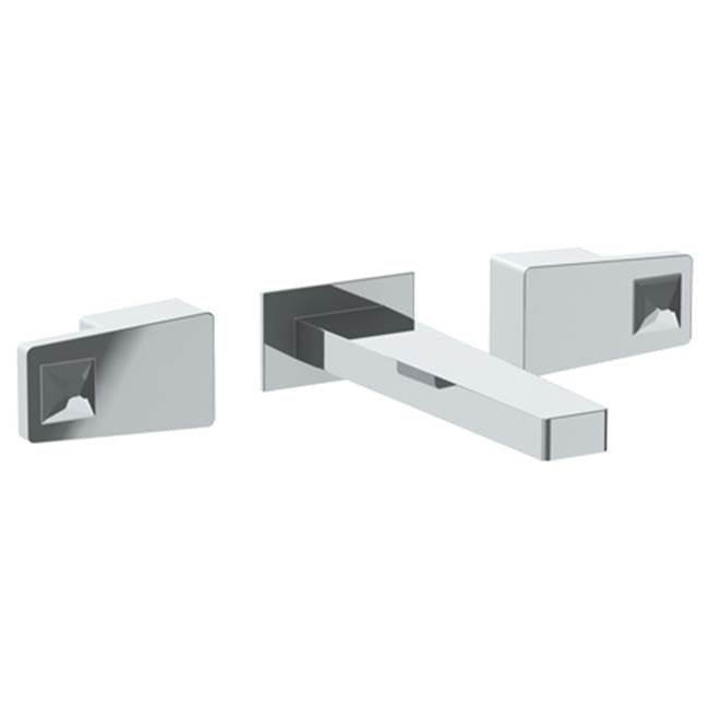 Watermark 35-2.2-ED3 Edge Wall Mounted 3 Hole Lavatory Set With 7 1/8" CTC  Spout
